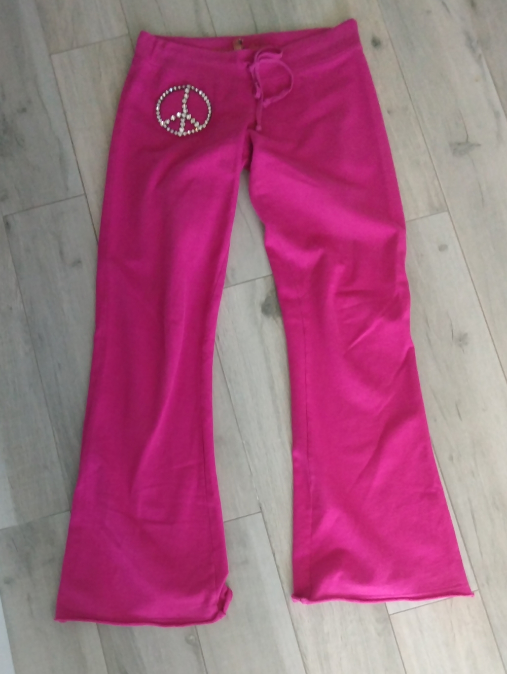 Hot Pink Twisted Heart Sweatpants